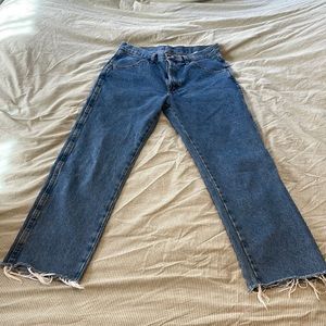 Distressed Hem Vintage Jeans